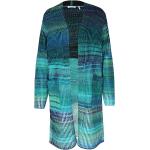 Reduzierte Blaue Color Blocking Langärmelige Gerry Weber V-Ausschnitt Damencardigans & Damenstrickjacken aus Wolle Größe L 