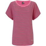 Reduzierte Pinke Kurzärmelige Get Fit T-Shirts aus Baumwolle für Damen Größe XXL 