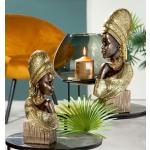 Reduzierte Goldene Moderne 42 cm Gilde Skulpturen Afrika 