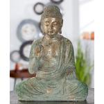 Reduzierte Grüne 29 cm Gilde Buddha Figuren Buddha aus Polyresin 