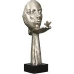 Reduzierte Silberne 34 cm Gilde Skulpturen aus Polyresin 