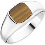 Braune GIORGIO MARTELLO Ringe mit Stein glänzend aus Silber für Herren 68mm 