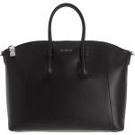 Givenchy Crossbody Bags - Antigona Logo Shoulder Bag - Gr. unisize - in Schwarz - für Damen - aus Leder & Textil & Kalbsleder & Textil