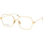 Goldene Givenchy Quadratische Damenbrillen aus Metall 