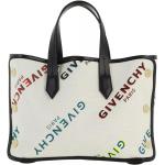 Givenchy Tote - Bond Rainbow Logo Shopping Bag - Gr. unisize - in Beige - für Damen - aus Leder & Leder & Canvas & Leder