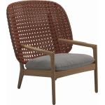 Graue Lounge Sessel aus Holz 