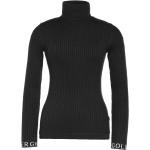 Reduzierte Schwarze Streetwear Goldbergh Feinstrickpullover aus Wolle für Damen Größe XL 