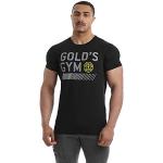 Golds Gym GGTS121 Mens Performance T-Shirt Large Chest Graphics - Schwarz - XX-Large