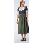 Grüne Kurzärmelige Gottseidank V-Ausschnitt Kleider mit Ärmel aus Elastan für Damen Größe S 