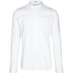 Weiße Langärmelige Gottseidank Langarmhemden aus Baumwolle für Herren Größe M 