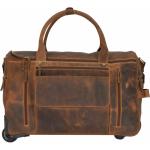 Braune Vintage Greenburry Reisetaschen mit Rollen für Herren 