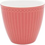 Greengate - Tasse, Becher, Kaffeetasse, Latte Cup - Alice - Coral/rot - Porzellan - 300 ml