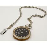 Silberne Taschenuhren aus Edelstahl Römische Ziffern mit Mineralglas-Uhrenglas für Herren 
