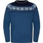 Marineblaue Elegante Norwegerpullover aus Wolle für Herren Größe XL 