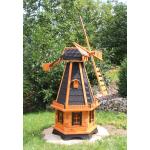 Schwarze Romantische Windmühlen aus Holz 