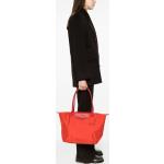Rote LONGCHAMP Le pliage Shopper  aus Leder mit Innentaschen für Damen 