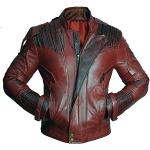 Dunkelrote Guardians of the Galaxy Star-Lord | Peter Quill Kinderjacken aus Nappaleder 