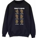Guardians of the Galaxy, Damen, Pullover, Womens/Ladies Today´s Mood Groot Sweatshirt, Schwarz, (M)