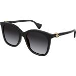 Schwarze Gucci Damensonnenbrillen Katzen aus Nylon 