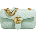 Gucci Crossbody Bags - Small GG Marmont Shoulder Bag Matelassé Leather - Gr. unisize - in Grün - für Damen