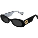 Schwarze Gucci Runde Sonnenbrillen mit Sehstärke für Damen 
