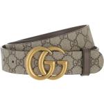 Gucci Gürtel - GG Marmont Reversible Belt Leather - Gr. 100 - in Beige - für Damen