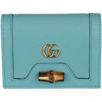 Gucci Portemonnaie - Diana Card Case Wallet Leather - in cyan - für Damen