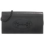Gucci Portemonnaie - Horsebit Wallet On Chain Leather - in black - für Damen