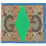Gucci Portemonnaies - Canvas Street Style Leather Folding Wallet Logo - in multi - für Damen