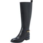 Schwarze Guess Blockabsatz Stiefel mit Absatz Reißverschluss für Damen Größe 39 mit Absatzhöhe bis 3cm 