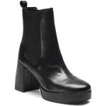 Schwarze Guess Blockabsatz Stiefel mit Absatz für Damen Größe 41 mit Absatzhöhe 5cm bis 7cm 