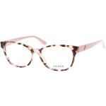 Rosa Guess Quadratische Damenbrillen aus Kunststoff 