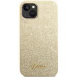 Guess GUHCP14MHGGSHD iPhone 14 Plus 6,7" złoty/gold hard case Glitter Script (iPhone 14 Plus), Smartphone Hülle, Gold