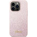 Guess Glitter Flakes (iPhone 14 Pro Max), Smartphone Hülle, Pink
