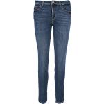 Blaue Guess Curve X Skinny Jeans aus Elastan für Damen Größe XL 