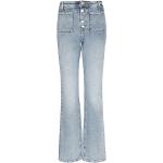 Reduzierte Hellblaue Guess Bootcut Jeans aus Elastan für Damen 