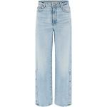 Hellblaue Klassische Guess High Waist Jeans aus Denim für Damen Größe XL 