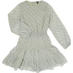 Reduzierte Hellgrüne Langärmelige Guess Kinderlangarmkleider mit Strass aus Polyester für Mädchen Größe 164 