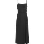 Reduzierte Schwarze Guess Maxi Wasserfall-Ausschnitt Maxikleider & lange Kleider aus Elastan für Damen Größe L 