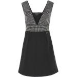 Schwarze Ärmellose Guess Mini V-Ausschnitt Partykleider aus Jersey für Damen Größe M 