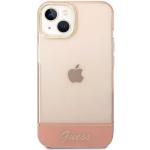 Pinke Guess iPhone 14 Hüllen aus Kunststoff 