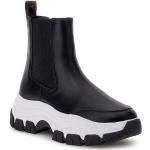 Schwarze Guess Plateau Sneaker aus Textil für Kinder Größe 36 mit Absatzhöhe 5cm bis 7cm 