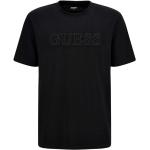 Schwarze Kurzärmelige Guess T-Shirts für Herren 