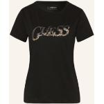 Schwarze Guess T-Shirts aus Baumwolle für Damen Größe XS 