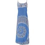 Reduzierte Blaue Batik Boho Guru-Shop Maxi Strandkleider für Damen Größe M 