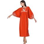Reduzierte Guru-Shop Maxi Sommerkleider aus Baumwolle für Damen Größe M 