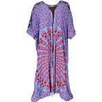 Reduzierte Pinke Guru-Shop Strandkleider Mandala für Damen Größe L 