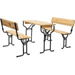 Gautzsch Gartenmöbel-Sets & Gartenmöbel Garnituren aus Holz 3 Teile für 6 Personen 