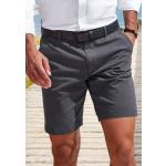 Graue Klassische H.I.S. Chino Shorts aus Baumwolle für Herren Größe S 