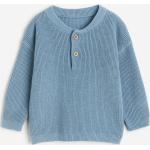 Blaue H&M Kinder-Henley-Shirts aus Baumwolle Größe 68 